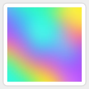 Bright Freeform Rainbow Gradient Sticker